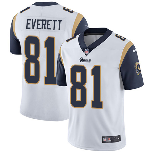 Nike Rams #81 Gerald Everett White Youth Stitched NFL Vapor Untouchable Limited Jersey Nike Rams #81 Gerald Everett White Youth Stitched NFL Vapor Untouchable Limited Jersey