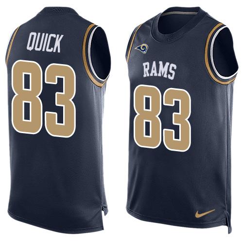 Nike Rams #83 Brian Quick Navy Blue Team Color Men's Stitched NFL Limited Tank Top Jersey Nike Rams #83 Brian Quick Navy Blue Team Color Men's Stitched NFL Limited Tank Top Jersey