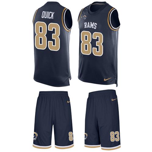 Nike Rams #83 Brian Quick Navy Blue Team Color Men's Stitched NFL Limited Tank Top Suit Jersey Nike Rams #83 Brian Quick Navy Blue Team Color Men's Stitched NFL Limited Tank Top Suit Jersey