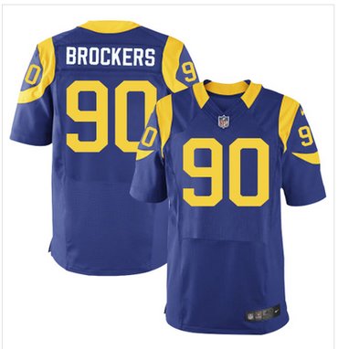 Nike Rams #90 Michael Brockers Royal Blue Alternate Men's Stitched NFL Elite Jersey
