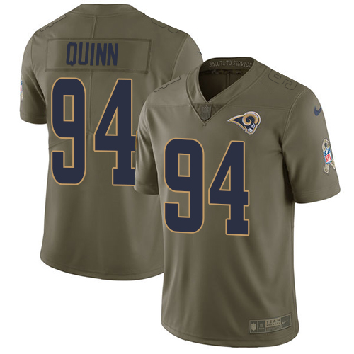 Nike Rams #94 Robert Quinn Olive Men's Stitched NFL Limited 2017 Salute to Service Jersey Nike Rams #94 Robert Quinn Olive Men's Stitched NFL Limited 2017 Salute to Service Jersey
