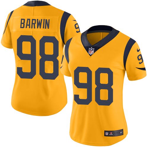 Nike Rams #98 Connor Barwin Gold Women's Stitched NFL Limited Rush Jersey Nike Rams #98 Connor Barwin Gold Women's Stitched NFL Limited Rush Jersey