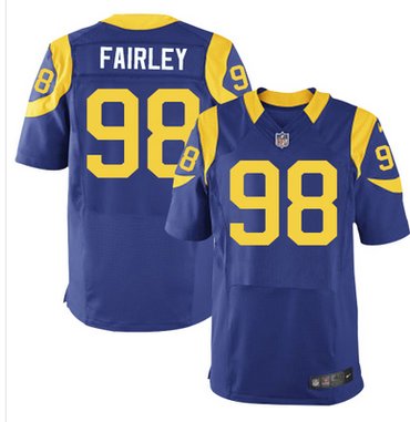 Nike Rams #98 Nick Fairley Royal Blue Alternate Men's Stitched NFL Elite Jersey