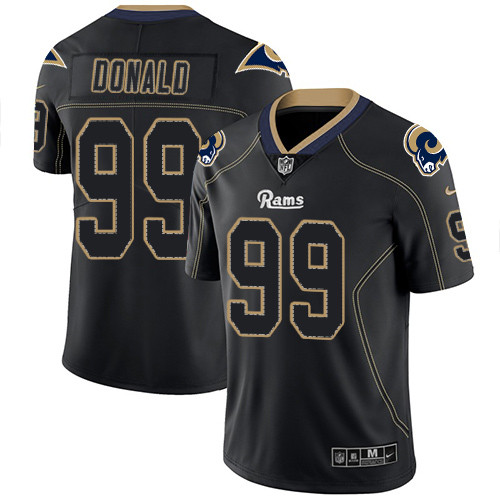 Nike Rams #99 Aaron Donald Lights Out Black Men's Stitched NFL Limited Rush Jersey Nike Rams #99 Aaron Donald Lights Out Black Men's Stitched NFL Limited Rush Jersey