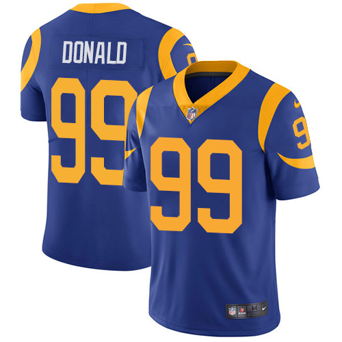 Nike Rams #99 Aaron Donald Royal Blue Alternate Youth Stitched NFL Vapor Untouchable Limited Jersey Nike Rams #99 Aaron Donald Royal Blue Alternate Youth Stitched NFL Vapor Untouchable Limited Jersey