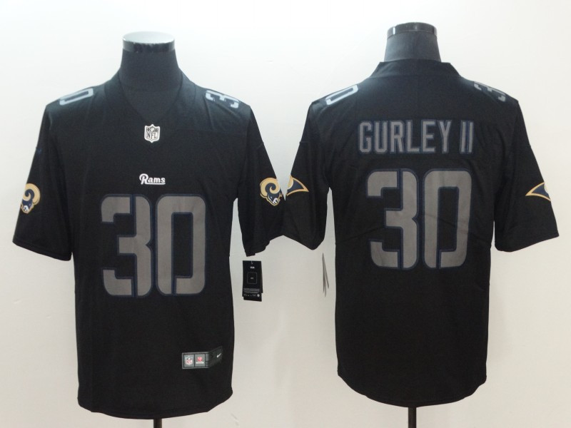 Nike Rams 30 Todd Gurley II Black Vapor Impact Limited Jersey Nike Rams 30 Todd Gurley II Black Vapor Impact Limited Jersey