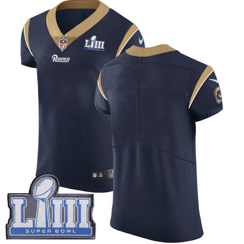 Nike Rams Blank Navy Blue Team Color Super Bowl LIII Bound Men's Stitched NFL Vapor Untouchable Elite Jersey Nike Rams Blank Navy Blue Team Color Super Bowl LIII Bound Men's Stitched NFL Vapor Untouchable Elite Jersey