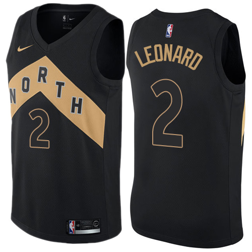 Nike Raptors #2 Kawhi Leonard Black Women's NBA Swingman City Edition Jersey
