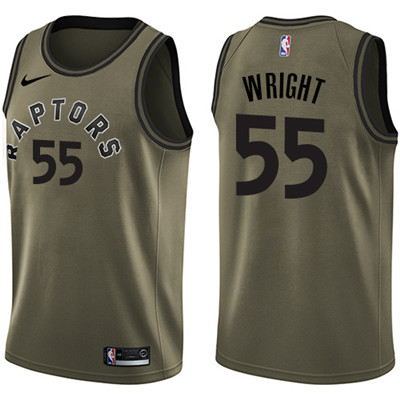 Nike Raptors #55 Delon Wright Green Salute to Service Youth NBA Swingman Jersey Nike Raptors #55 Delon Wright Green Salute to Service Youth NBA Swingman Jersey