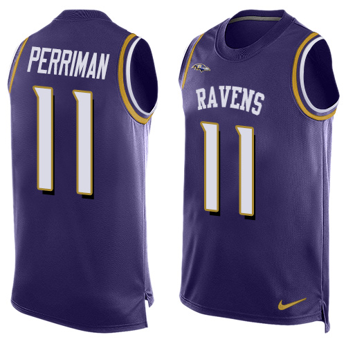 Nike Ravens #11 Breshad Perriman Purple Team Color Men's Stitched NFL Limited Tank Top Jersey Nike Ravens #11 Breshad Perriman Purple Team Color Men's Stitched NFL Limited Tank Top Jersey