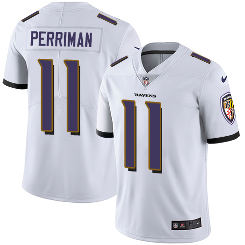 Nike Ravens #11 Breshad Perriman White Men's Stitched NFL Vapor Untouchable Limited Jersey Nike Ravens #11 Breshad Perriman White Men's Stitched NFL Vapor Untouchable Limited Jersey