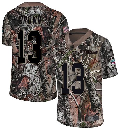 Nike Ravens #13 John Brown Camo Youth Stitched NFL Limited Rush Realtree Jersey