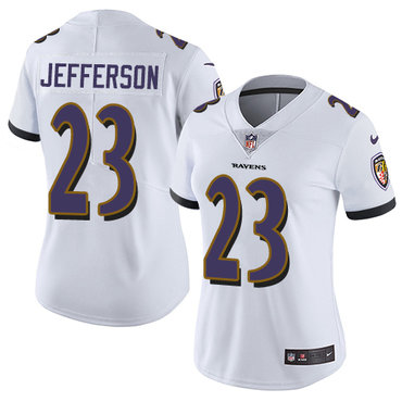 Nike Ravens #23 Tony Jefferson White Women's Stitched NFL Vapor Untouchable Limited Jersey Nike Ravens #23 Tony Jefferson White Women's Stitched NFL Vapor Untouchable Limited Jersey