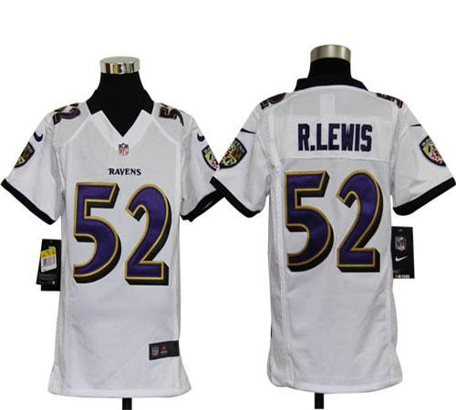 Nike Ravens #52 Ray Lewis White Youth Stitched NFL Elite Jersey Nike Ravens #52 Ray Lewis White Youth Stitched NFL Elite Jersey