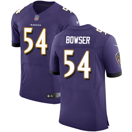 Nike Ravens #54 Tyus Bowser Purple Team Color Men's Stitched NFL Vapor Untouchable Elite Jersey Nike Ravens #54 Tyus Bowser Purple Team Color Men's Stitched NFL Vapor Untouchable Elite Jersey