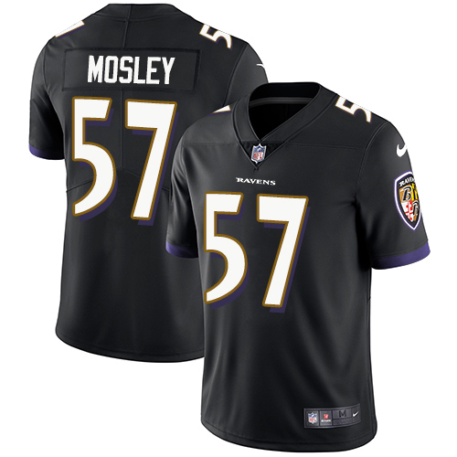 Nike Ravens #57 C.J. Mosley Black Alternate Men's Stitched NFL Vapor Untouchable Limited Jersey Nike Ravens #57 C.J. Mosley Black Alternate Men's Stitched NFL Vapor Untouchable Limited Jersey