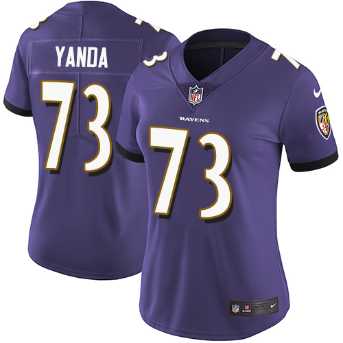 Nike Ravens #73 Marshal Yanda Purple Team Color Women's Stitched NFL Vapor Untouchable Limited Jersey Nike Ravens #73 Marshal Yanda Purple Team Color Women's Stitched NFL Vapor Untouchable Limited Jersey