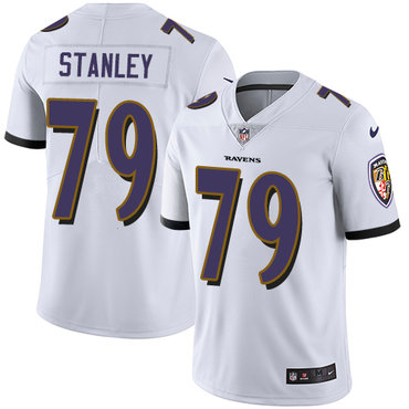 Nike Ravens #79 Ronnie Stanley White Men's Stitched NFL Vapor Untouchable Limited Jersey Nike Ravens #79 Ronnie Stanley White Men's Stitched NFL Vapor Untouchable Limited Jersey