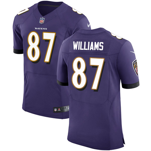 Nike Ravens #87 Maxx Williams Purple Team Color Men's Stitched NFL Vapor Untouchable Elite Jersey Nike Ravens #87 Maxx Williams Purple Team Color Men's Stitched NFL Vapor Untouchable Elite Jersey