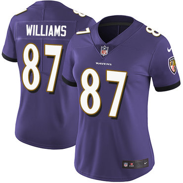 Nike Ravens #87 Maxx Williams Purple Team Color Women's Stitched NFL Vapor Untouchable Limited Jersey Nike Ravens #87 Maxx Williams Purple Team Color Women's Stitched NFL Vapor Untouchable Limited Jersey