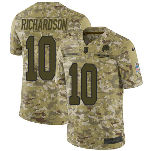 Nike Redskins #10 Paul Richardson Camo Men's Stitched NFL Limited 2018 Salute To Service Jersey Nike Redskins #10 Paul Richardson Camo Men's Stitched NFL Limited 2018 Salute To Service Jersey