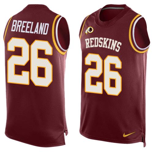 Nike Redskins #26 Bashaud Breeland Burgundy Red Team Color Men's Stitched NFL Limited Tank Top Jersey Nike Redskins #26 Bashaud Breeland Burgundy Red Team Color Men's Stitched NFL Limited Tank Top Jersey
