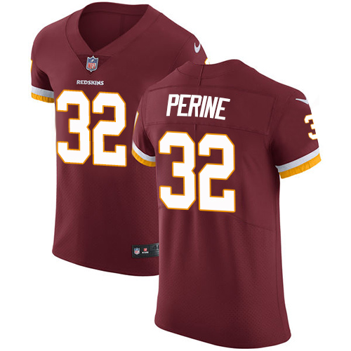 Nike Redskins #32 Samaje Perine Burgundy Red Team Color Men's Stitched NFL Vapor Untouchable Elite Jersey