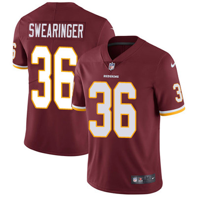 Nike Redskins #36 D.J. Swearinger Burgundy Red Team Color Youth Stitched NFL Vapor Untouchable Limited Jersey