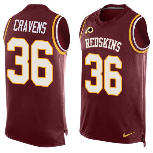 Nike Redskins #36 Su'a Cravens Burgundy Red Team Color Men's Stitched NFL Limited Tank Top Jersey Nike Redskins #36 Su'a Cravens Burgundy Red Team Color Men's Stitched NFL Limited Tank Top Jersey