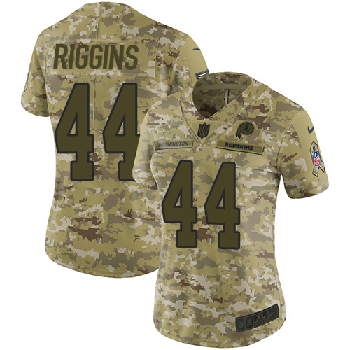 Nike Redskins #44 John Riggins Camo Women's Stitched NFL Limited 2018 Salute to Service Jersey Nike Redskins #44 John Riggins Camo Women's Stitched NFL Limited 2018 Salute to Service Jersey