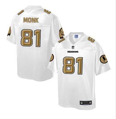Nike Redskins #81 Art Monk White Men's NFL Pro Line Fashion Game Jersey