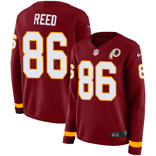 Nike Redskins #86 Jordan Reed Burgundy Red Team Color Women's