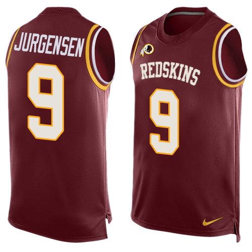 Nike Redskins #9 Sonny Jurgensen Burgundy Red Team Color Men's Stitched NFL Limited Tank Top Jersey Nike Redskins #9 Sonny Jurgensen Burgundy Red Team Color Men's Stitched NFL Limited Tank Top Jersey