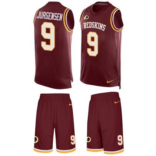 Nike Redskins #9 Sonny Jurgensen Burgundy Red Team Color Men's Stitched NFL Limited Tank Top Suit Jersey Nike Redskins #9 Sonny Jurgensen Burgundy Red Team Color Men's Stitched NFL Limited Tank Top Suit Jersey