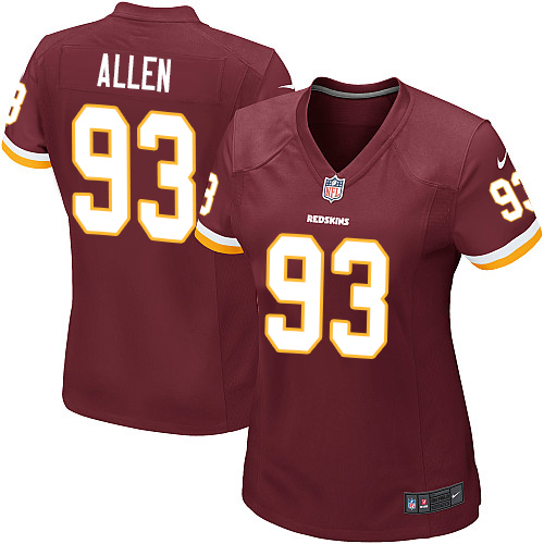 Nike Redskins #93 Jonathan Allen Burgundy Red Team Color Women's Stitched NFL Elite Jersey Nike Redskins #93 Jonathan Allen Burgundy Red Team Color Women's Stitched NFL Elite Jersey