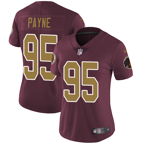 Nike Redskins #95 Da'Ron Payne Burgundy Red Alternate Women's Stitched NFL Vapor Untouchable Limited Jersey Nike Redskins #95 Da'Ron Payne Burgundy Red Alternate Women's Stitched NFL Vapor Untouchable Limited Jersey