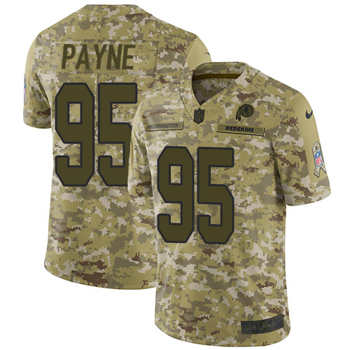 Nike Redskins #95 Da'Ron Payne Camo Men's Stitched NFL Limited 2018 Salute To Service Jersey Nike Redskins #95 Da'Ron Payne Camo Men's Stitched NFL Limited 2018 Salute To Service Jersey