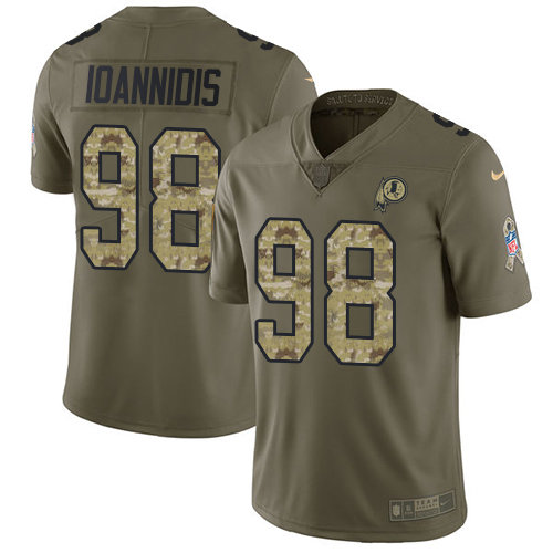 Nike Redskins #98 Matt Ioannidis Olive Camo Men's Stitched NFL Limited 2017 Salute To Service Jersey Nike Redskins #98 Matt Ioannidis Olive Camo Men's Stitched NFL Limited 2017 Salute To Service Jersey