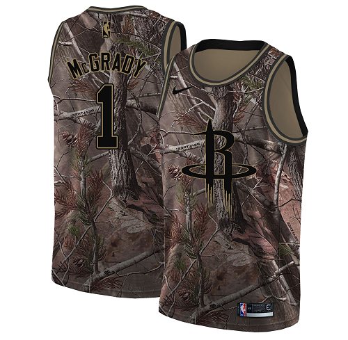 Nike Rockets #1 Tracy McGrady Camo NBA Swingman Realtree Collection Jersey Nike Rockets #1 Tracy McGrady Camo NBA Swingman Realtree Collection Jersey