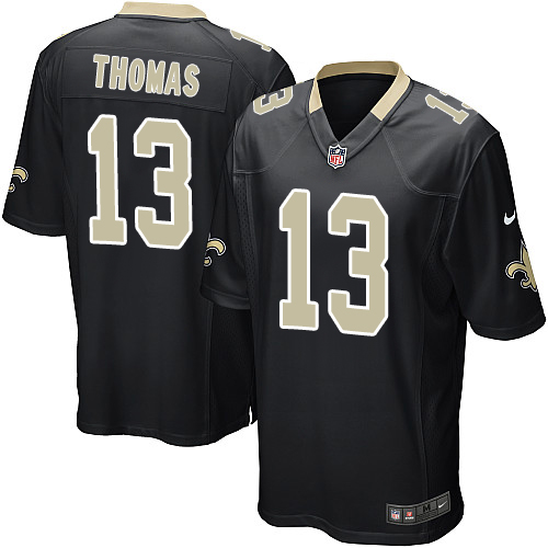 Nike Saints #13 Michael Thomas Black Team Color Youth Stitched NFL Elite Jersey Nike Saints #13 Michael Thomas Black Team Color Youth Stitched NFL Elite Jersey