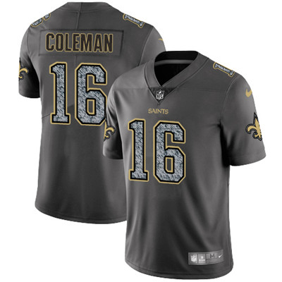 Nike Saints #16 Brandon Coleman Gray Static Men's NFL Vapor Untouchable Game Jersey