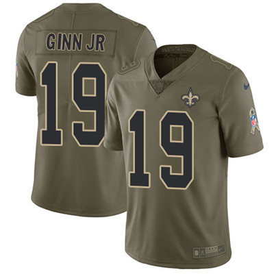 Nike Saints #19 Ted Ginn Jr Olive Youth Stitched NFL Limited 2017 Salute to Service Jersey Nike Saints #19 Ted Ginn Jr Olive Youth Stitched NFL Limited 2017 Salute to Service Jersey