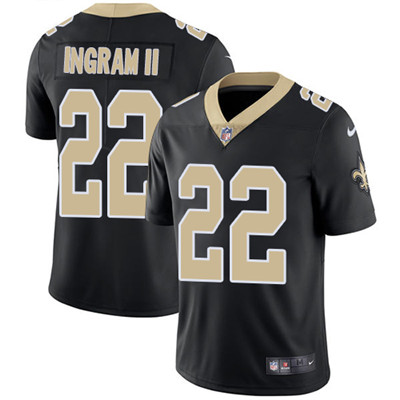 Nike Saints #22 Mark Ingram II Black Team Color Youth Stitched NFL Vapor Untouchable Limited Jersey