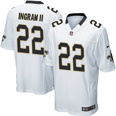 Nike Saints #22 Mark Ingram II White Youth Stitched NFL Elite Jersey