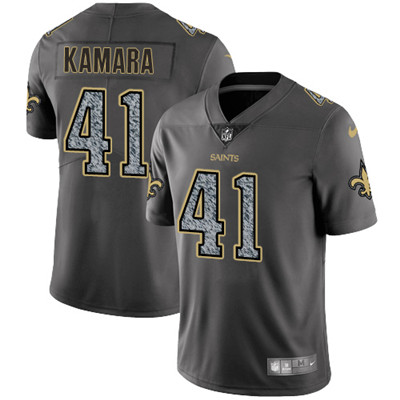 Nike Saints #41 Alvin Kamara Gray Static Men's NFL Vapor Untouchable Game Jersey Nike Saints #41 Alvin Kamara Gray Static Men's NFL Vapor Untouchable Game Jersey