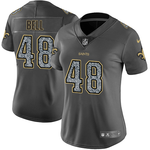 Nike Saints #48 Vonn Bell Gray Static Women's Stitched NFL Vapor Untouchable Limited Jersey Nike Saints #48 Vonn Bell Gray Static Women's Stitched NFL Vapor Untouchable Limited Jersey