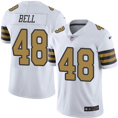 Nike Saints #48 Vonn Bell White Youth Stitched NFL Limited Rush Jersey