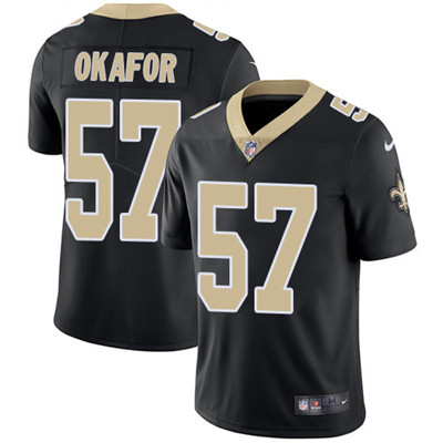Nike Saints #57 Alex Okafor Black Team Color Youth Stitched NFL Vapor Untouchable Limited Jersey