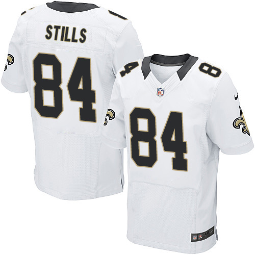 Nike Saints #84  Elite Men's White Kenny Stills Game Jersey