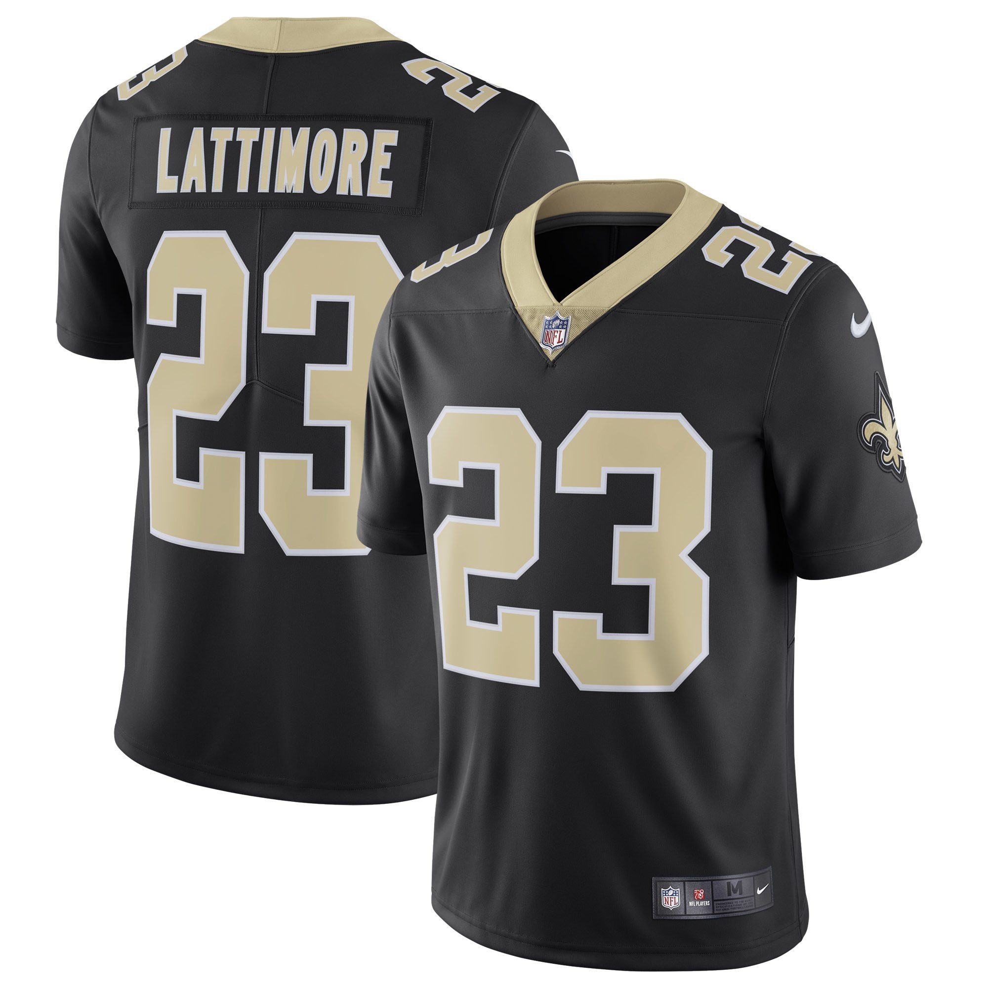 Nike Saints 23 Marshon Lattimore Black Vapor Untouchable Limited Jersey Nike Saints 23 Marshon Lattimore Black Vapor Untouchable Limited Jersey